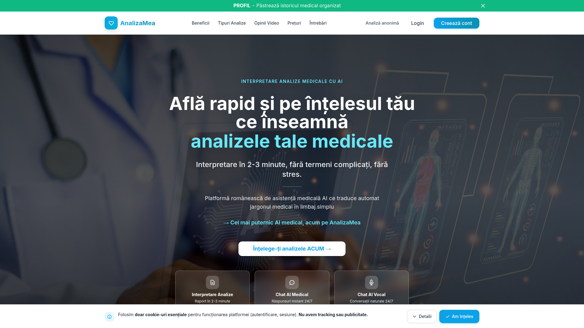 Screenshot AnalizaMea
